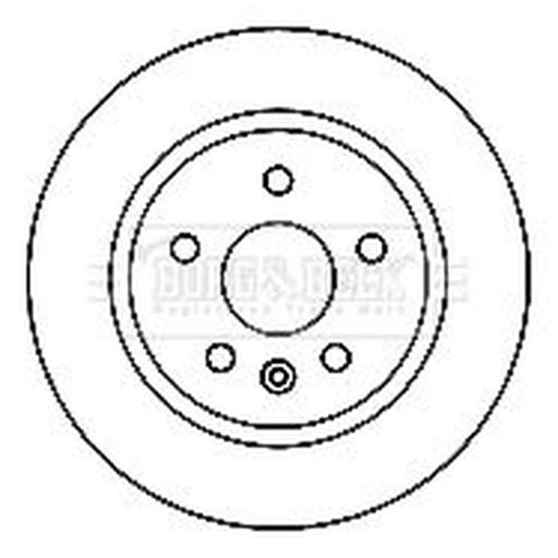 Borg & Beck 2 x Solid Rear Brake Discs BBD4798