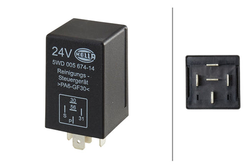 Hella 5WD 005 674-147 Relay, headlight cleaning