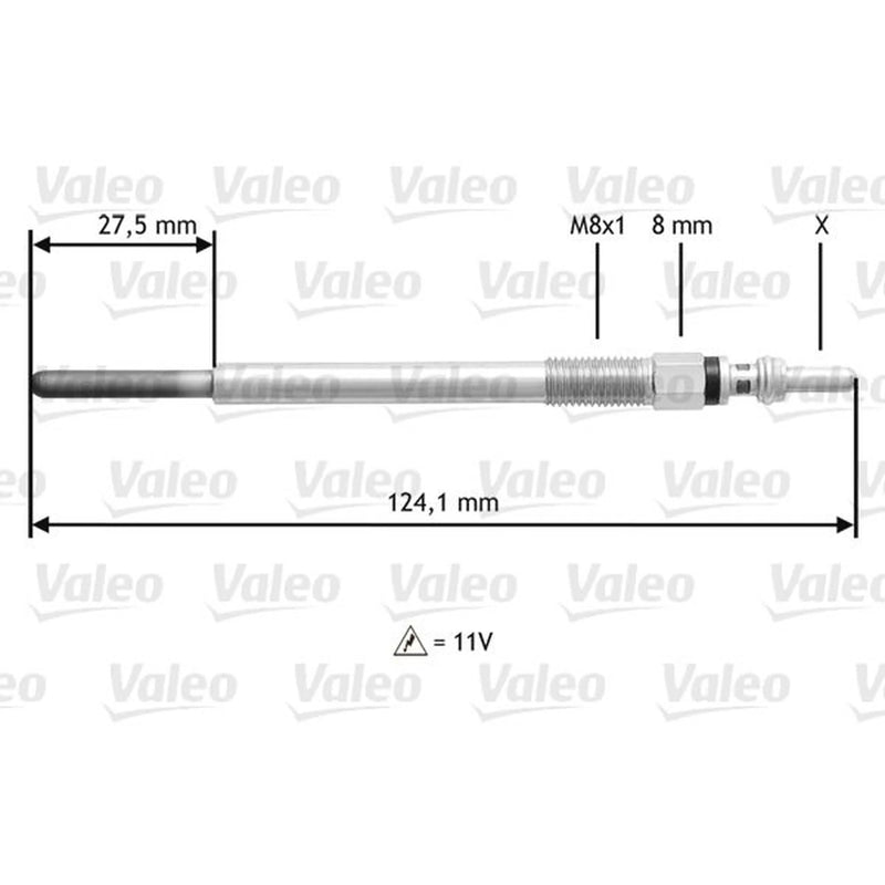 Valeo Diesel Engine Glow Plug 345138