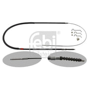 Febi Handbrake Cable Left Rear 36673