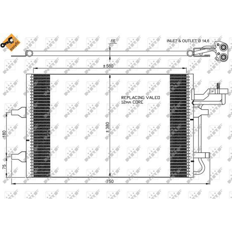 NRF Air Conditioning Condenser 35770