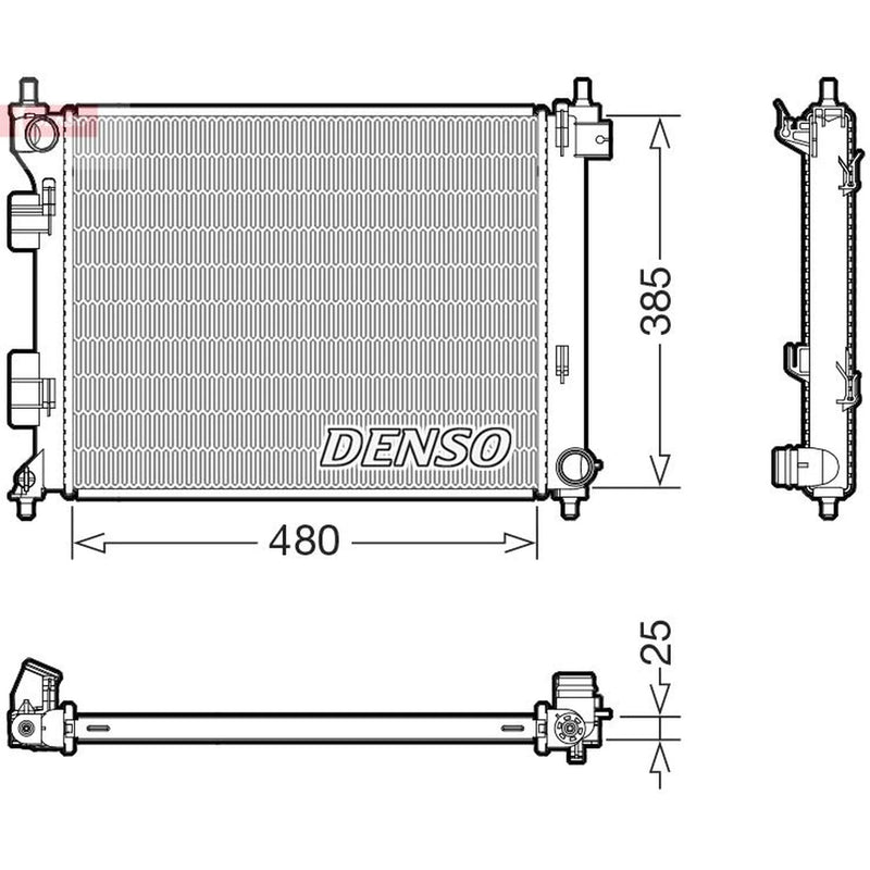 Denso Engine Radiator DRM41034