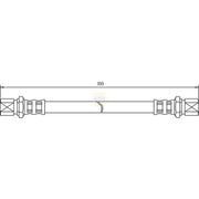NAPA Brake Hydraulic Hose Line Rear NBH1277