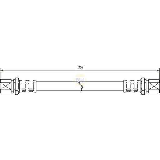 NAPA Brake Hydraulic Hose Line Rear NBH1277