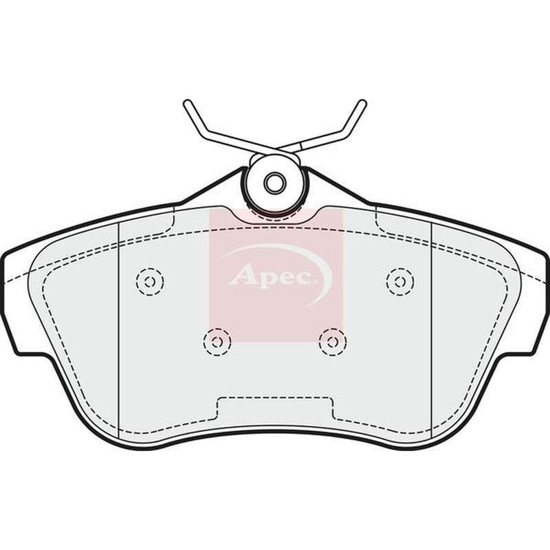 Apec Rear Brake Pad Set PAD1540