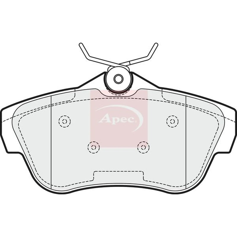 Apec Rear Brake Pad Set PAD1540