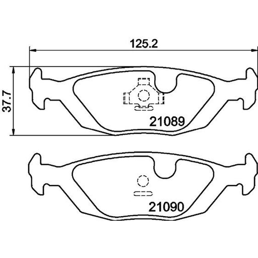 DON Rear Brake Pad Set PCP1464