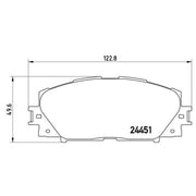 Brembo 4 x Front Brake Pad Set P83106