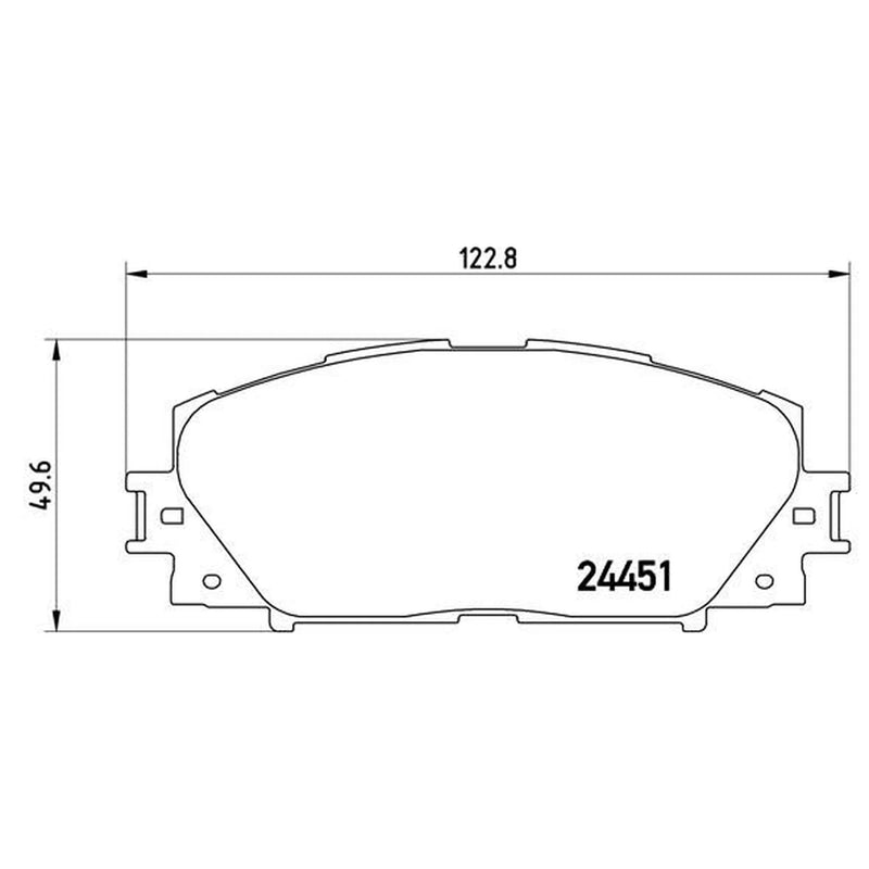 Brembo 4 x Front Brake Pad Set P83106