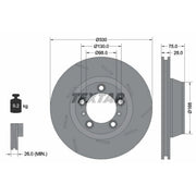Textar 2 x Rear Brake Discs 92220607