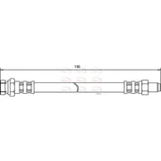 Apec Brake Hydraulic Hose Line Front HOS3146