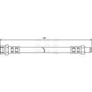 Apec Brake Hydraulic Hose Line Front HOS3146