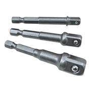 Faithfull Hex to Square Drive Adaptor Set, 3 Piece - FAISBSOCDRIV