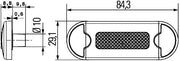 Hella 2XT 980 855-267 Door Entry Light
