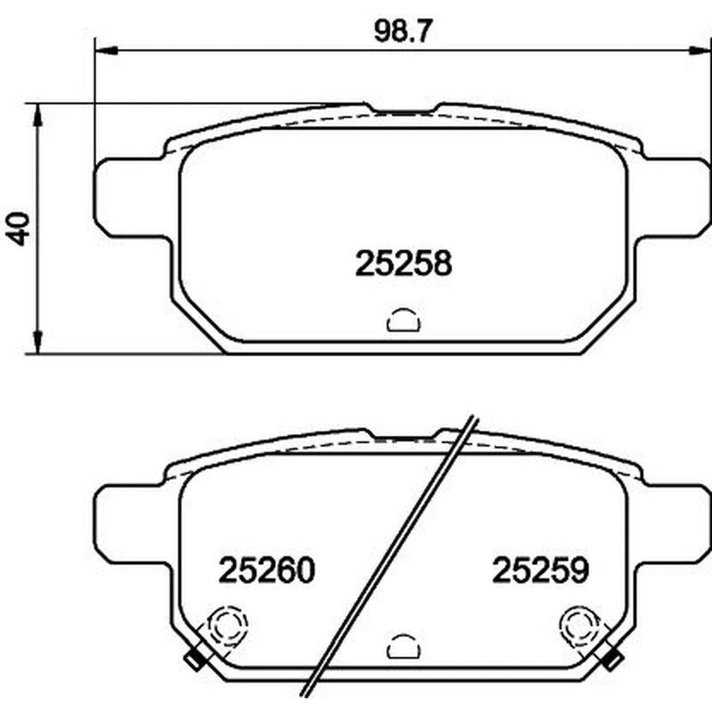 DON Rear Brake Pad Set PCP1519