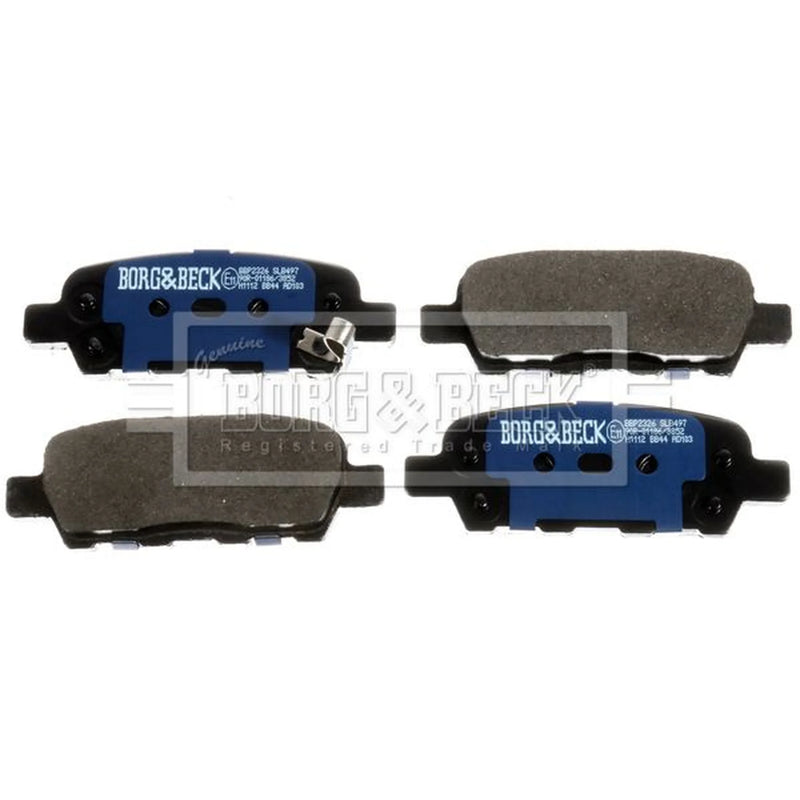 Borg & Beck 4 x Rear Brake Pad Set BBP2326