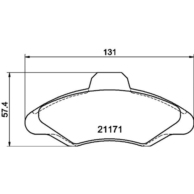 DON Front Brake Pad Set PCP1411
