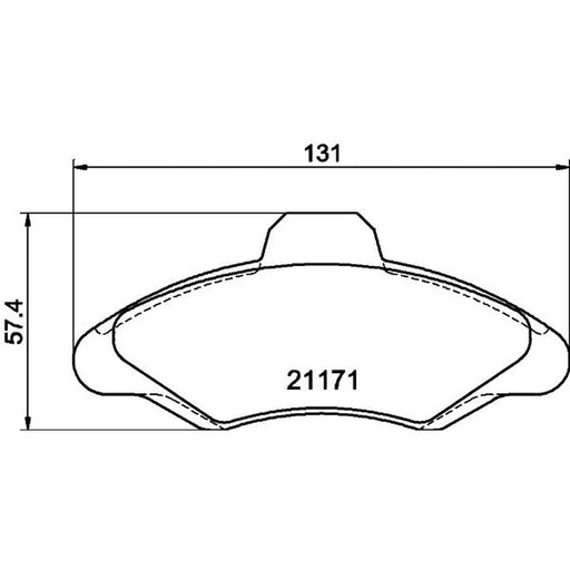 DON Front Brake Pad Set PCP1411