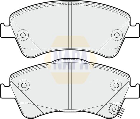 NAPA Front & Rear Pads fits TOYOTA