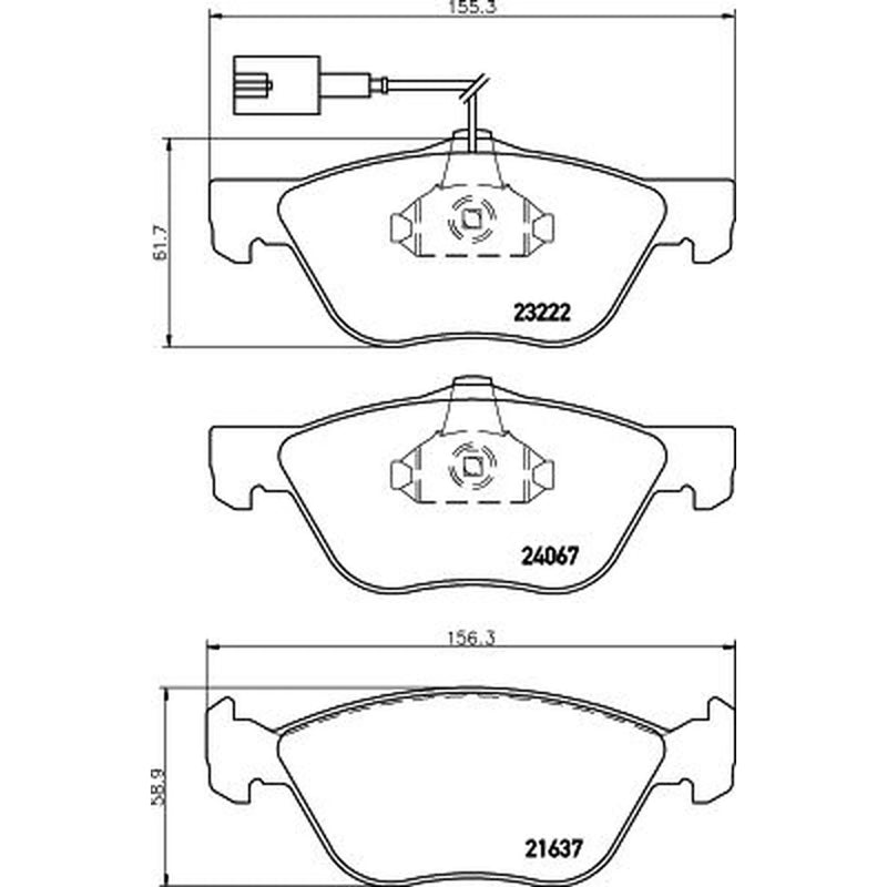 DON Front Brake Pad Set PCP1548