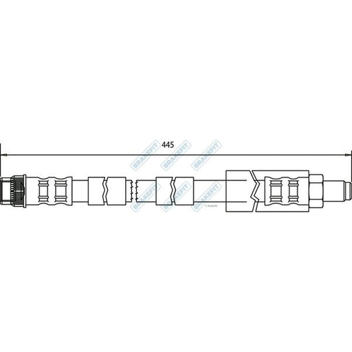 Apec Brake Hydraulic Hose Line Front BHO4109