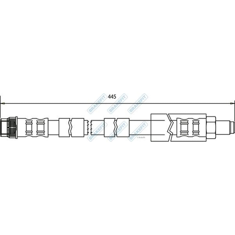 Apec Brake Hydraulic Hose Line Front BHO4109