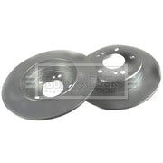 Borg & Beck 2 x Solid Rear Brake Discs BBD4094