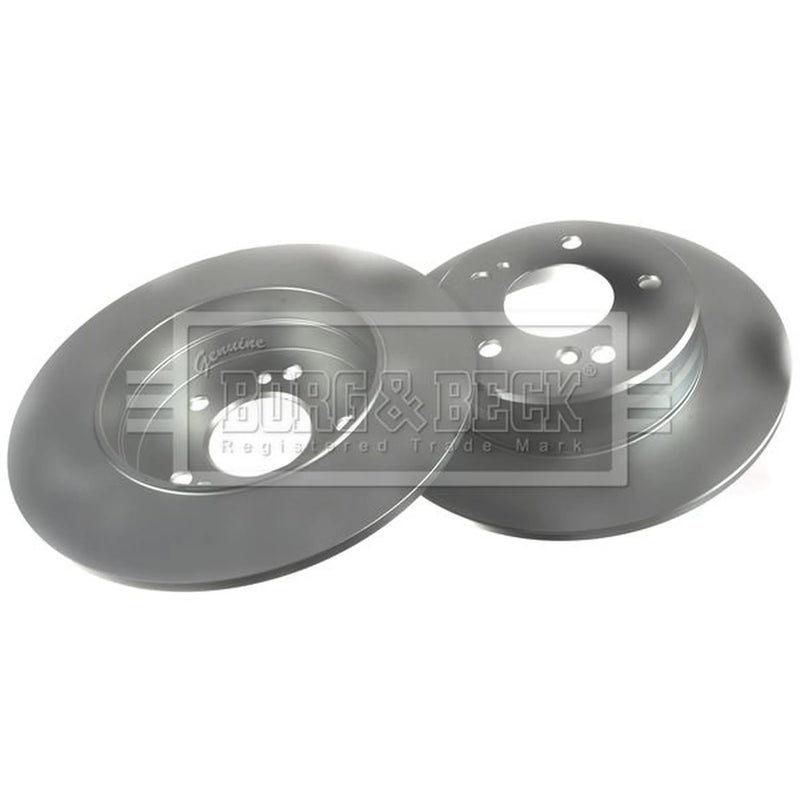 Borg & Beck 2 x Solid Rear Brake Discs BBD4094