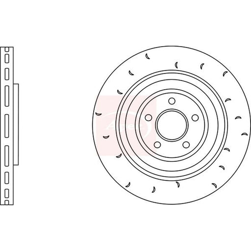 Apec 2 x / Rear Brake Discs DSK2912