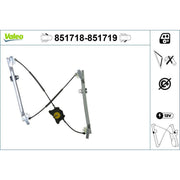 Valeo Electric Window Regulator Lifter Right Front 851719