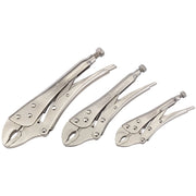 Draper Curved Jaw Self Grip Pliers Set 3 Piece