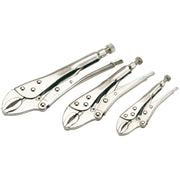 Draper Curved Jaw Self Grip Pliers Set 3 Piece