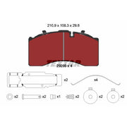 Textar Brake Pad Set 2926901