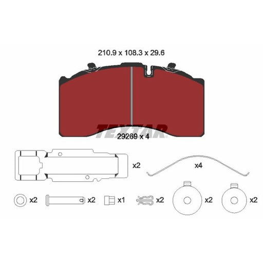 Textar Brake Pad Set 2926901