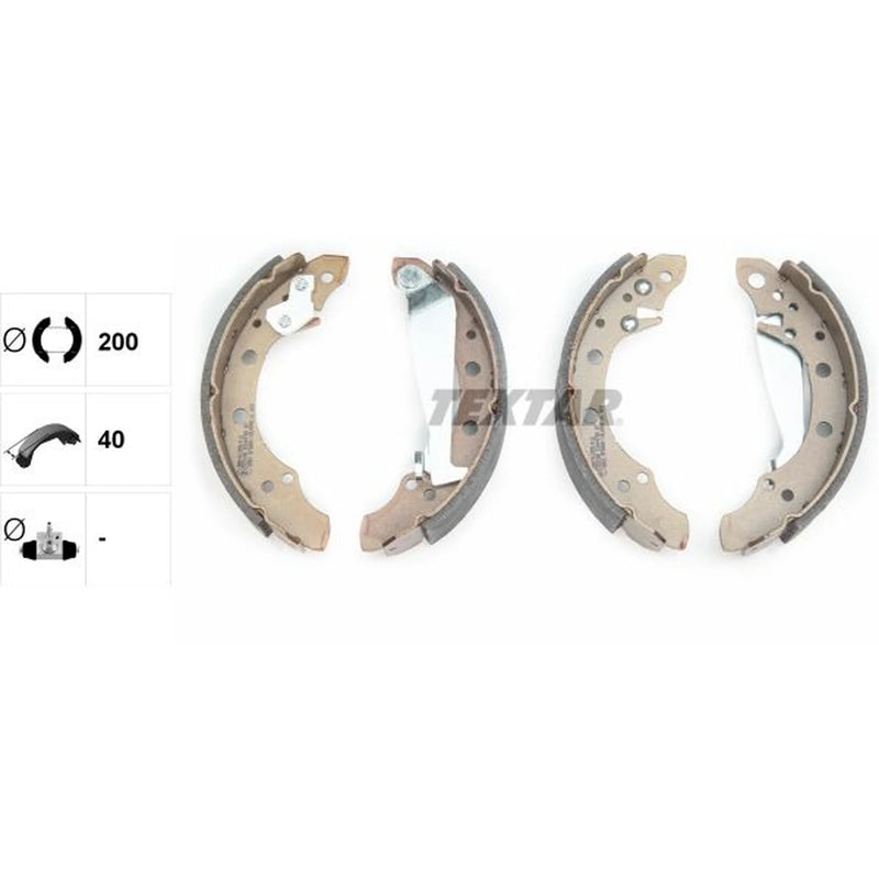 Textar Brake Shoe Set Axle Kit 91044700