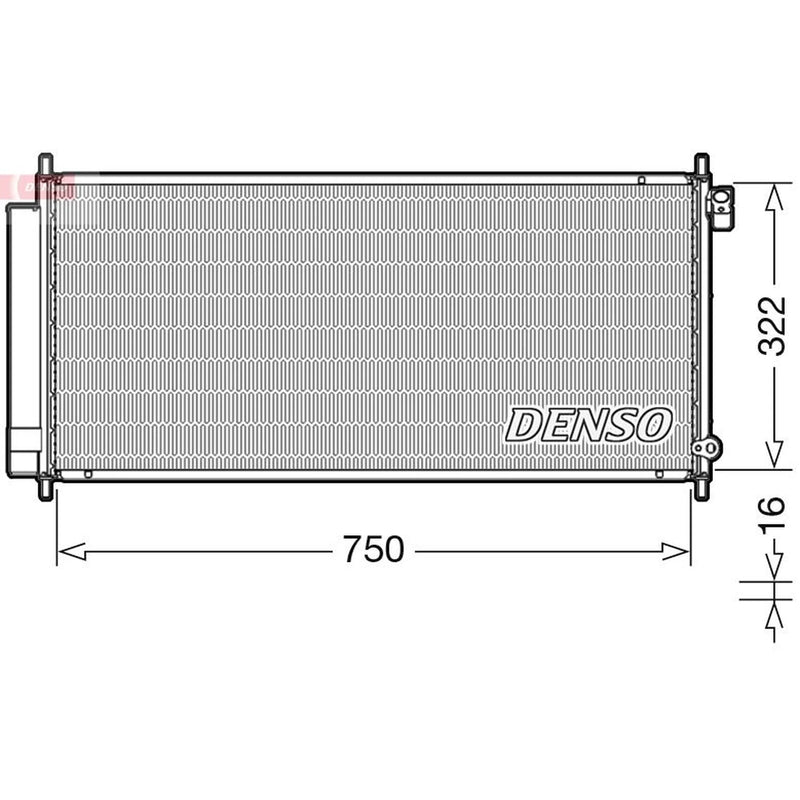 Denso Air Conditioning Condenser DCN40017