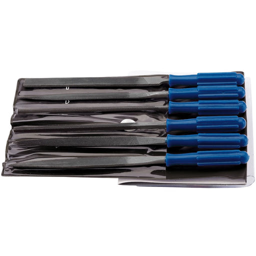Draper Warding File Set 100mm (6 Piece) with Handles