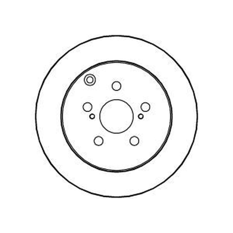 Abtex 2 x Solid Rear Brake Discs BD1190S