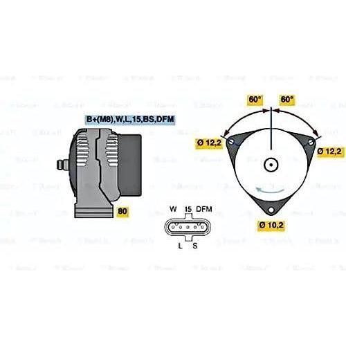 Bosch Reman Alternator (Hgv) 4742 0986047420 Bosch  - Town Parts