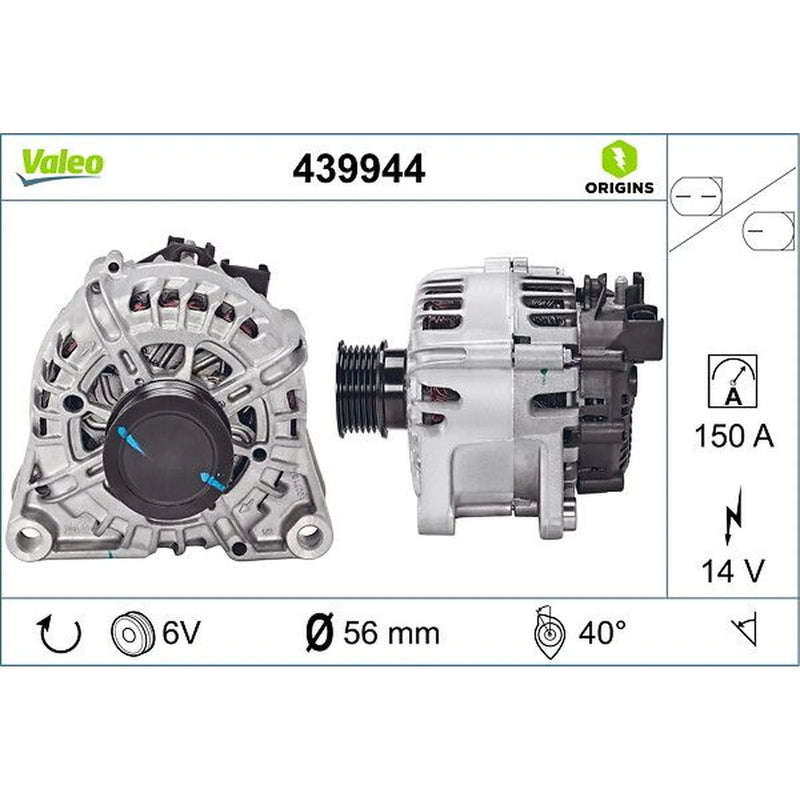 Valeo Car Alternator 12V 439944