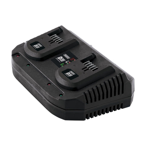 Draper D20 20V Fast Twin Battery Charger, 2 x 3.5A 92239 Draper  - Town Parts