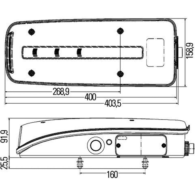 Hella Tail Light / Lamp LED Right 2VP 012 381-221