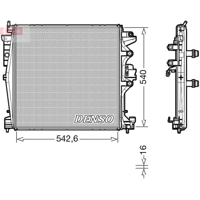 Denso Engine Radiator DRM01004