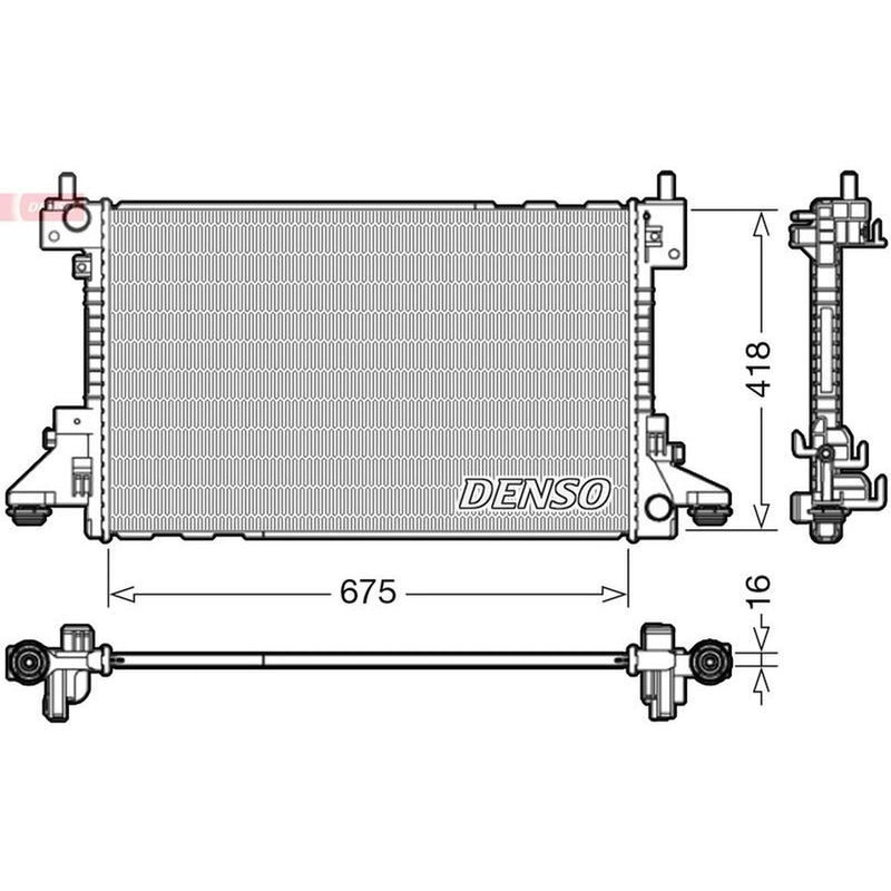 Denso Engine Radiator DRM20006