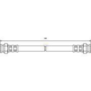 NAPA Brake Hydraulic Hose Line Rear NBH1144
