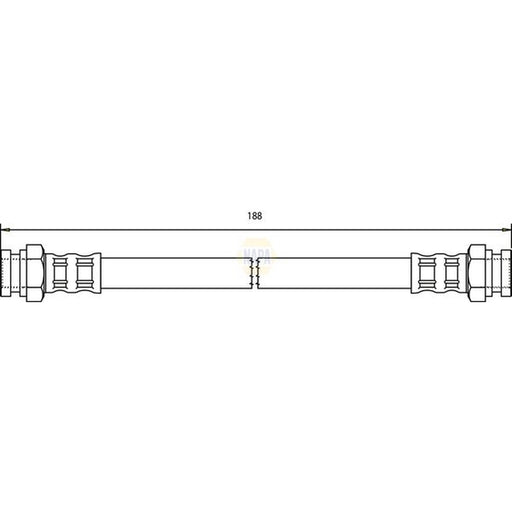 NAPA Brake Hydraulic Hose Line Rear NBH1144