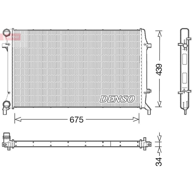 Denso Engine Radiator DRM02027