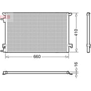 Denso Air Conditioning Condenser DCN20045
