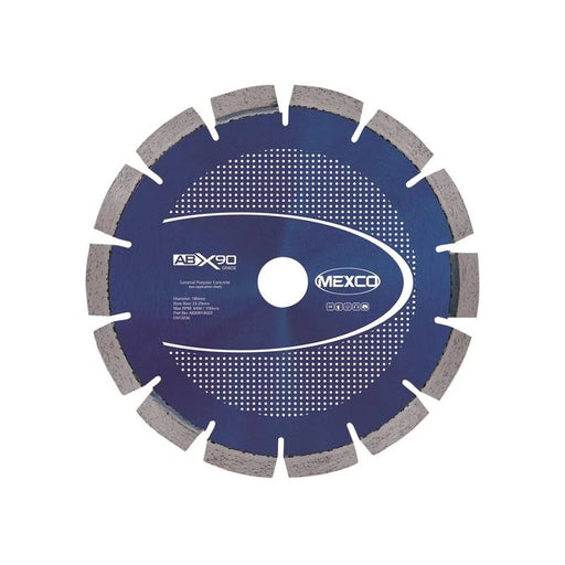 MEXCO Abrasive Materials X90 Grade Diamond Blade 180 x 22mm - ABX9018022