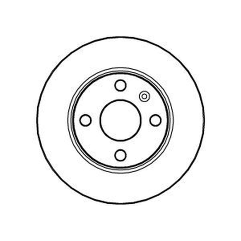 Abtex 2 x Solid Rear Brake Discs BD1014S